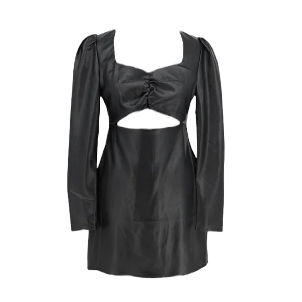 Torn x Ronny Kobo Faux Leather Mini Dress